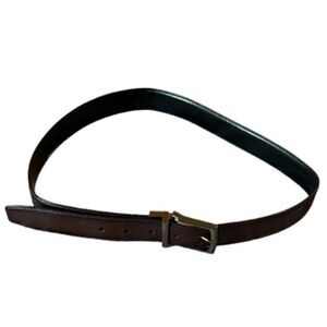 Men's Genuine Leather Belt Brown Black Size 34